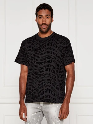 Versace Jeans Couture T-shirt All Over | Regular Fit czarny