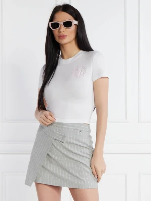 Versace Jeans Couture T-shirt | Cropped Fit biały