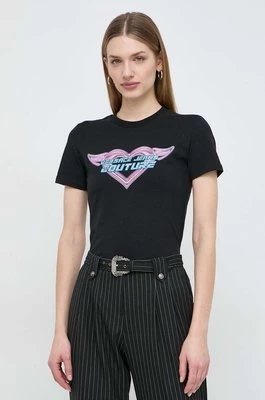 Versace Jeans Couture t-shirt damski kolor czarny 76HAHL09 CJ02L