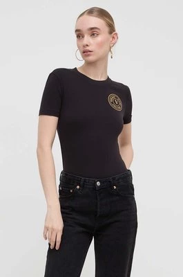 Versace Jeans Couture t-shirt damski kolor czarny 76HAHT02 CJ03T