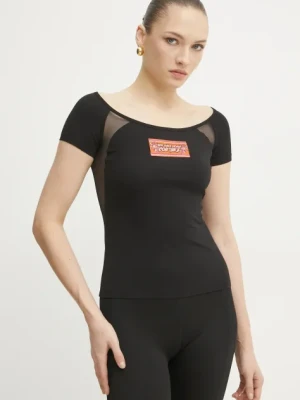 Zdjęcie produktu Versace Jeans Couture t-shirt damski kolor czarny 78HAH618 J0035