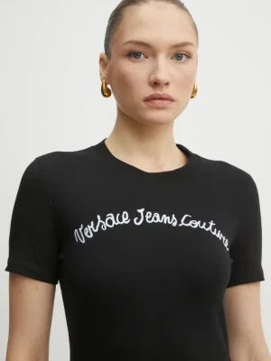 Versace Jeans Couture t-shirt damski kolor czarny 78HAHC08 CJ02C