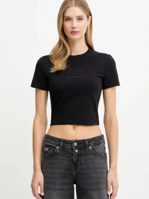 Versace Jeans Couture t-shirt damski kolor czarny 79HAHC01 CJ02C