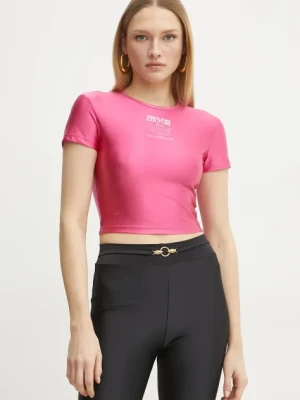Versace Jeans Couture t-shirt damski kolor różowy 78HAH6A2 J0223