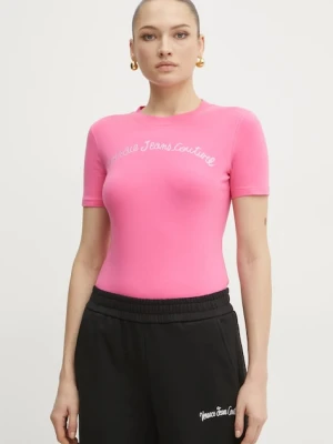 Versace Jeans Couture t-shirt damski kolor różowy 78HAHC08 CJ02C