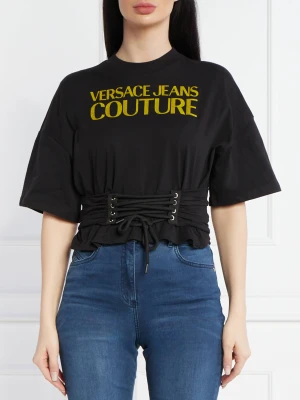 Versace Jeans Couture T-shirt MAGLIETTA | Comfort fit czarny