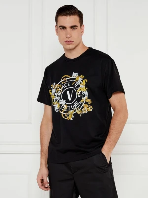 Versace Jeans Couture T-shirt | Regular Fit czarny