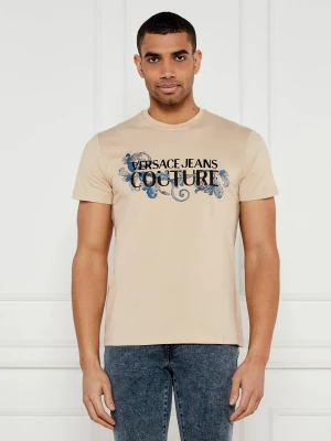 Versace Jeans Couture T-shirt | Slim Fit beżowy