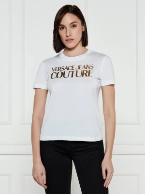 Versace Jeans Couture T-shirt | Slim Fit biały