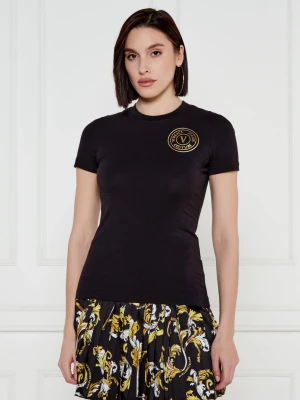 Versace Jeans Couture T-shirt | Slim Fit czarny