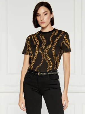 Versace Jeans Couture T-shirt | Slim Fit czarny