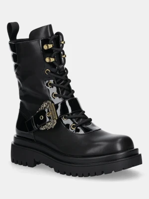 Versace Jeans Couture workery damskie kolor czarny na platformie 79VA3S67 71570 899