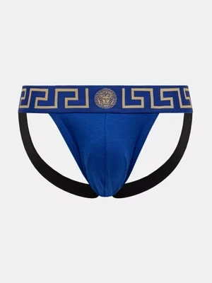 Versace jockstrap kolor niebieski AUU01017 1A10011