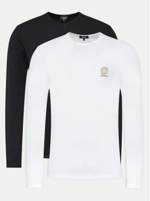 Versace Komplet 2 longsleeve AU10197 Kolorowy Slim Fit