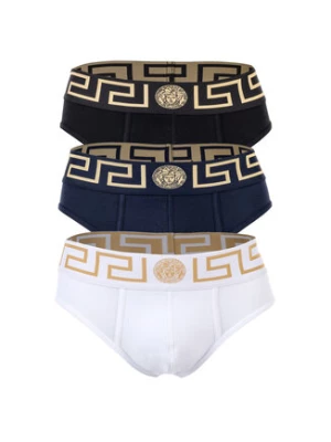 Versace Komplet 3 par slipów AU10327 1A10011 Kolorowy