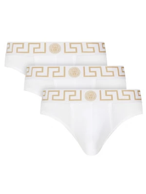 Versace Komplet 3 par slipów AU10327 Biały