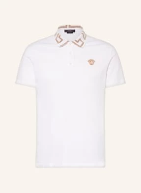 Versace Koszulka Polo Z Piki Taylor Fit weiss