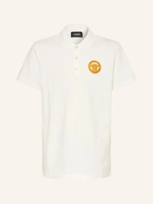 Versace Koszulka Polo Z Pikowanym Wzorem weiss