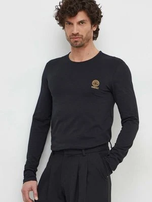 Versace longsleeve 2-pack męski kolor czarny gładki AU10197 1A10011