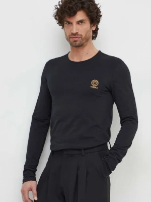 Versace longsleeve 2-pack męski kolor czarny gładki AU10197 1A10011