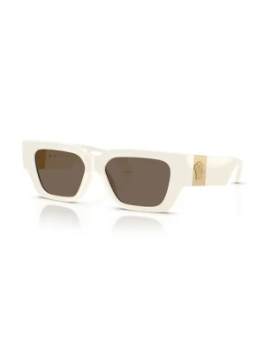 Versace okulary przeciwsłoneczne damskie kolor biały 0VE4497U