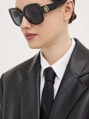 Versace Okulary przeciwsłoneczne damskie kolor czarny 0VE4387
