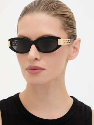 Versace okulary przeciwsłoneczne damskie kolor czarny 0VE4501