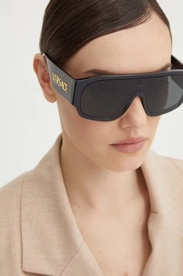 Versace okulary przeciwsłoneczne damskie kolor czarny 0VE4439