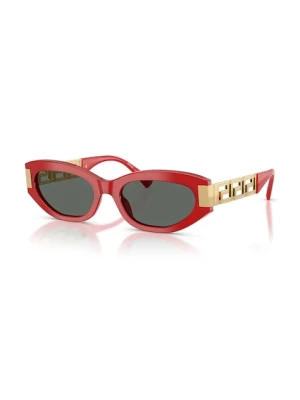 Versace okulary przeciwsłoneczne damskie kolor czerwony 0VE4501