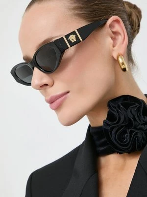 Versace okulary przeciwsłoneczne damskie kolor szary 0VE4454