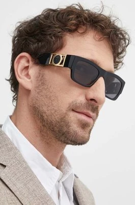 Versace okulary przeciwsłoneczne męskie kolor czarny 0VE4416U