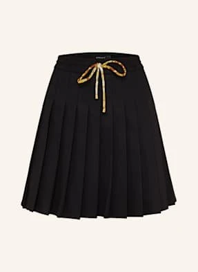 Versace Plisowana Spódnica schwarz