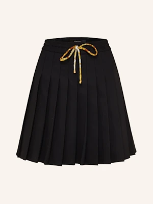 Versace Plisowana Spódnica schwarz