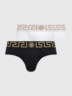 Versace slipy 2-pack męskie kolor biały AU10180 1A10011