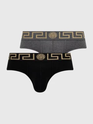 Versace Slipy (2-pack) męskie kolor czarny AU10180 A232741