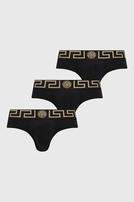 Versace slipy 3-pack męskie kolor czarny AU10327 A232741