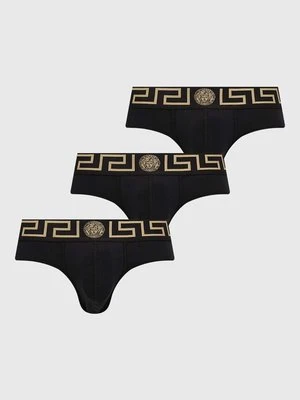 Versace slipy 3-pack męskie kolor czarny AU10327 A232741