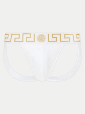 Versace Slipy Jock Strap AUU01017 1A10011 Biały