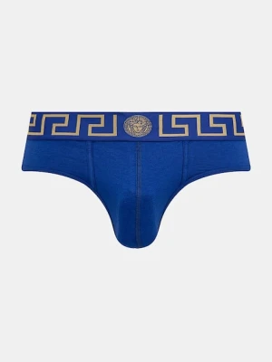 Versace slipy męskie kolor niebieski AU10027 1A10011