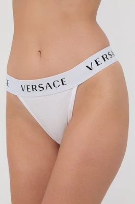 Versace Stringi kolor biały AUD04070