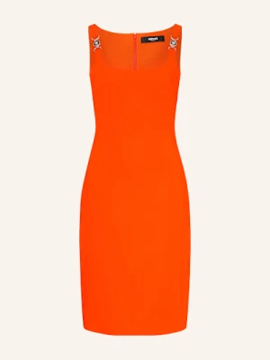 Versace Sukienka Etui orange