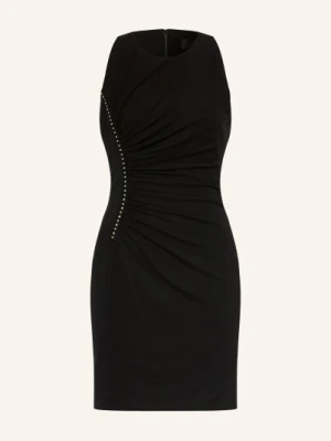 Versace Sukienka Koktajlowa Z Dżerseju Z Kamieniami Ozdobnymi schwarz