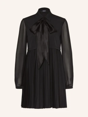 Versace Sukienka Koktajlowa Z Odpinanym Kołnierzykiem schwarz