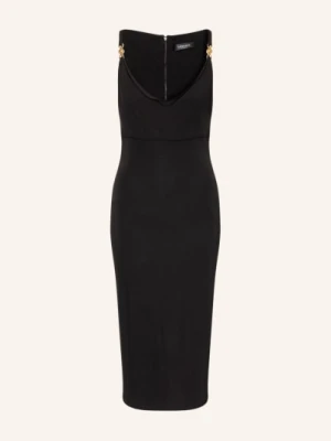 Versace Sukienka Z Dżerseju Medusa schwarz