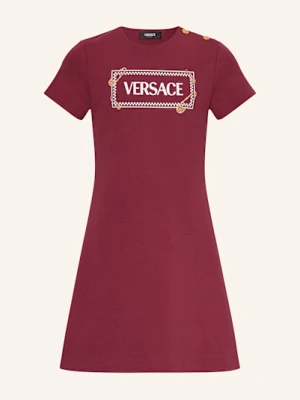 Versace Sukienka Z Dżerseju rot