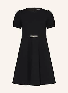 Versace Sukienka Z Dżerseju Z Ozdobnymi Kamykami schwarz
