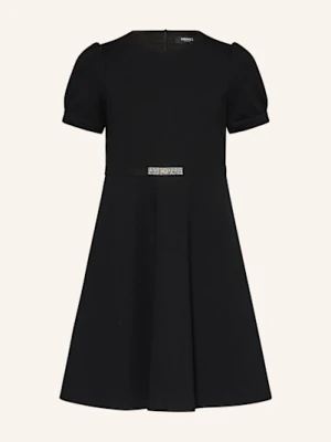 Versace Sukienka Z Dżerseju Z Ozdobnymi Kamykami schwarz