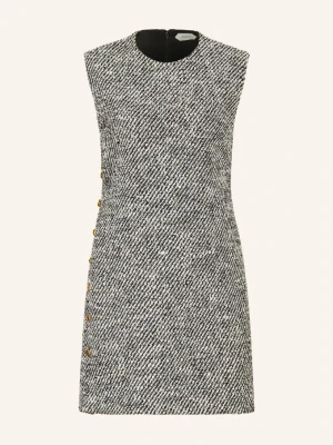 Versace Sukienka Z Tkaniny Bouclé schwarz