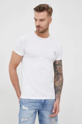 Versace t-shirt (2-pack) męski kolor biały z nadrukiem AU10193