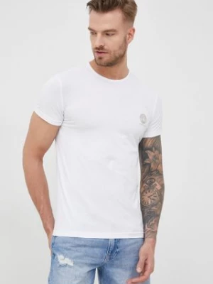 Versace t-shirt (2-pack) męski kolor biały z nadrukiem AU10193